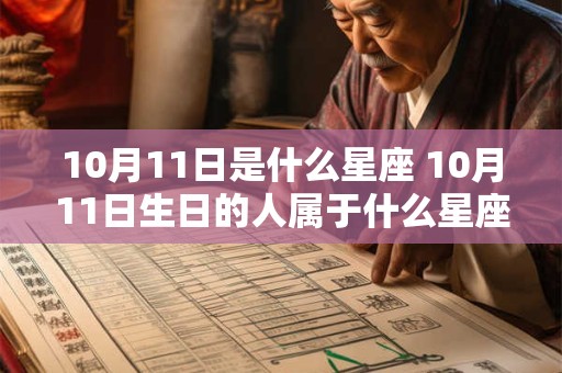 10月11日是什么星座 10月11日生日的人属于什么星座