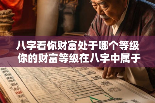 八字看你财富处于哪个等级 你的财富等级在八字中属于哪个