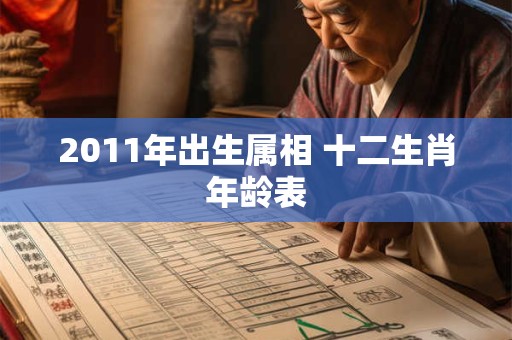 2011年出生属相 十二生肖年龄表
