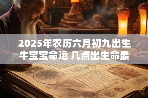 2025年农历六月初九出生牛宝宝命运 几点出生命最好
