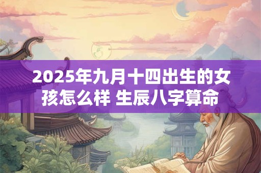 2025年九月十四出生的女孩怎么样 生辰八字算命