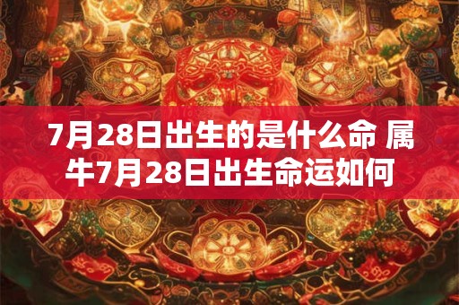 7月28日出生的是什么命 属牛7月28日出生命运如何