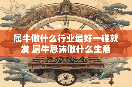 属牛做什么行业最好一碰就发 属牛忌讳做什么生意