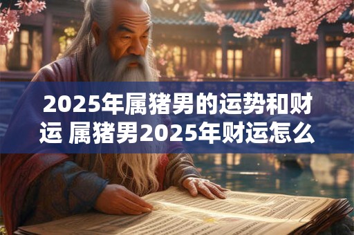2025年属猪男的运势和财运 属猪男2025年财运怎么样