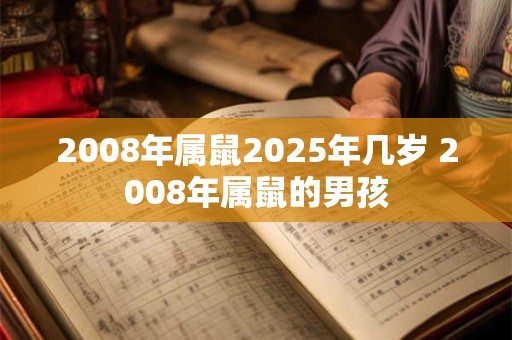 2008年属鼠2025年几岁 2008年属鼠的男孩