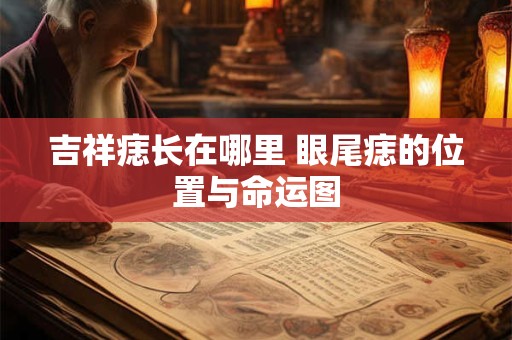 吉祥痣长在哪里 眼尾痣的位置与命运图