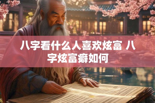 八字看什么人喜欢炫富 八字炫富癖如何