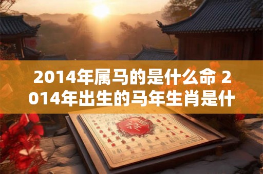2014年属马的是什么命 2014年出生的马年生肖是什么