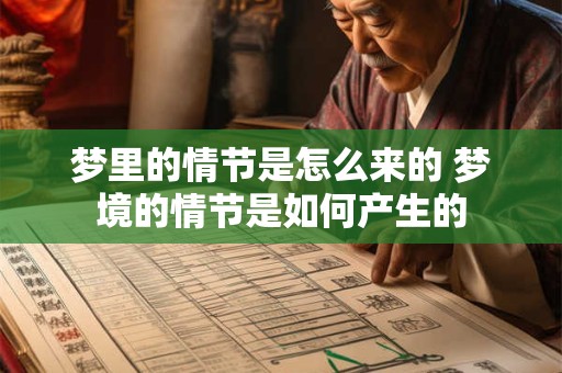 梦里的情节是怎么来的 梦境的情节是如何产生的
