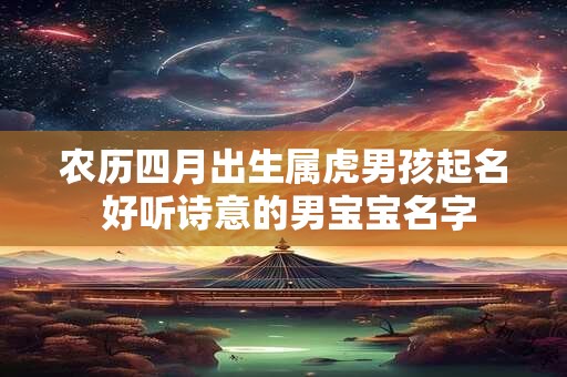 农历四月出生属虎男孩起名 好听诗意的男宝宝名字