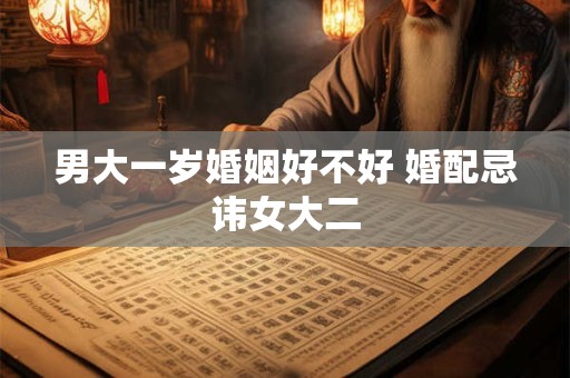 男大一岁婚姻好不好 婚配忌讳女大二