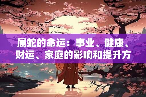 属蛇的命运：事业、健康、财运、家庭的影响和提升方法