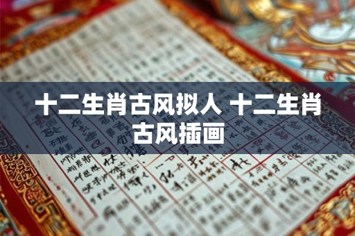 十二生肖古风拟人 十二生肖古风插画