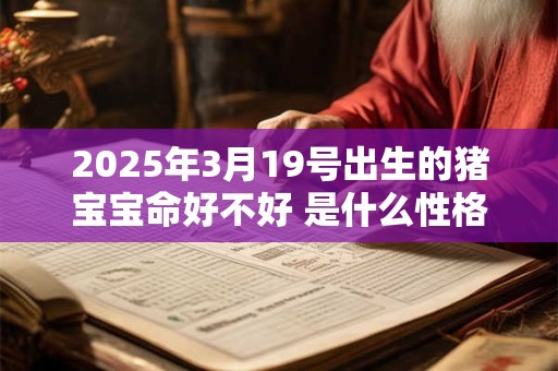 2025年3月19号出生的猪宝宝命好不好 是什么性格