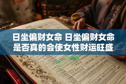 日坐偏财女命 日坐偏财女命是否真的会使女性财运旺盛