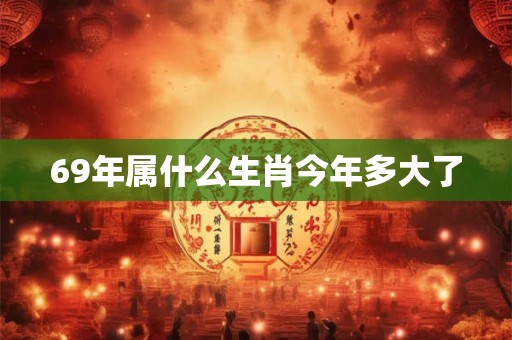 69年属什么生肖今年多大了