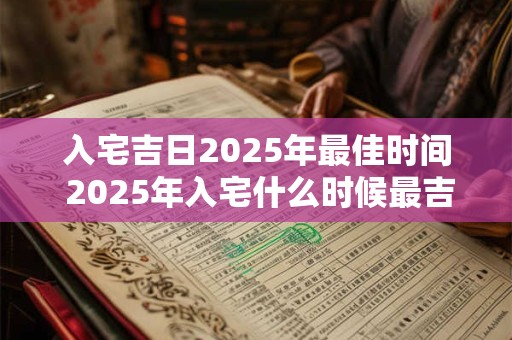 入宅吉日2025年最佳时间 2025年入宅什么时候最吉利