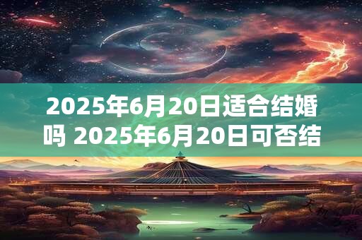 2025年6月20日适合结婚吗 2025年6月20日可否结婚