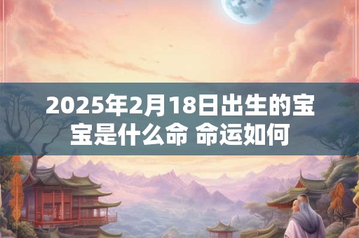 2025年2月18日出生的宝宝是什么命 命运如何