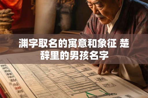 渊字取名的寓意和象征 楚辞里的男孩名字