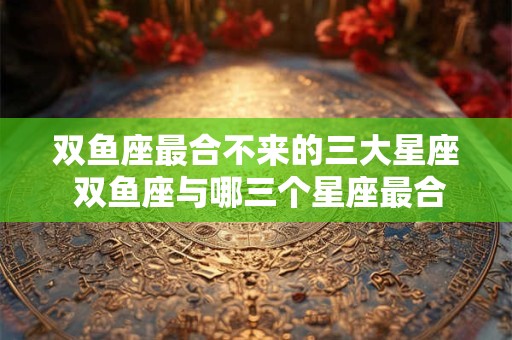 双鱼座最合不来的三大星座 双鱼座与哪三个星座最合不来