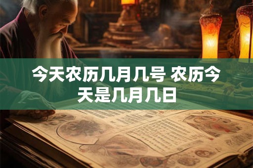 今天农历几月几号 农历今天是几月几日