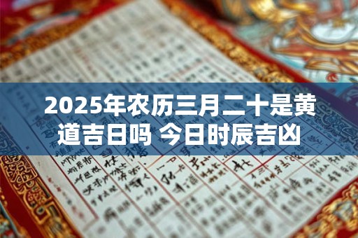 2025年农历三月二十是黄道吉日吗 今日时辰吉凶 2025年农历三月二十是黄道吉日吗 今日时辰吉凶