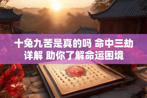 十兔九苦是真的吗 命中三劫详解 助你了解命运困境