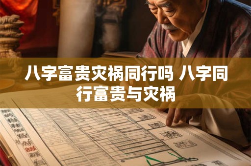 八字富贵灾祸同行吗 八字同行富贵与灾祸