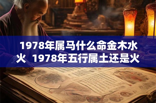 1978年属马什么命金木水火  1978年五行属土还是火