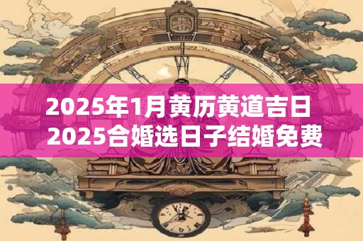 2025年1月黄历黄道吉日  2025合婚选日子结婚免费