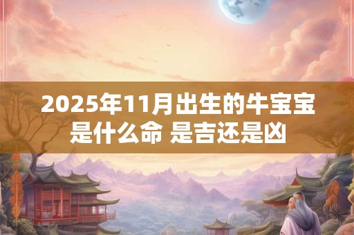 2025年11月出生的牛宝宝是什么命 是吉还是凶