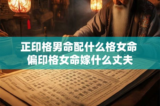 正印格男命配什么格女命 偏印格女命嫁什么丈夫
