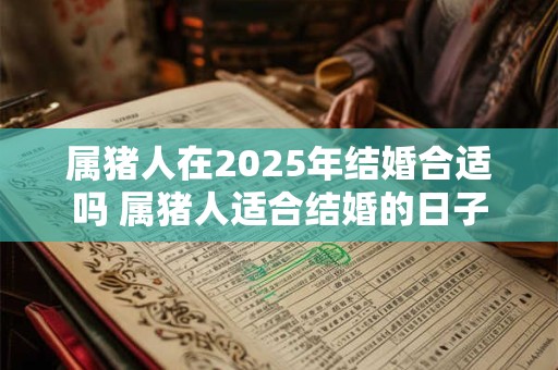 属猪人在2025年结婚合适吗 属猪人适合结婚的日子