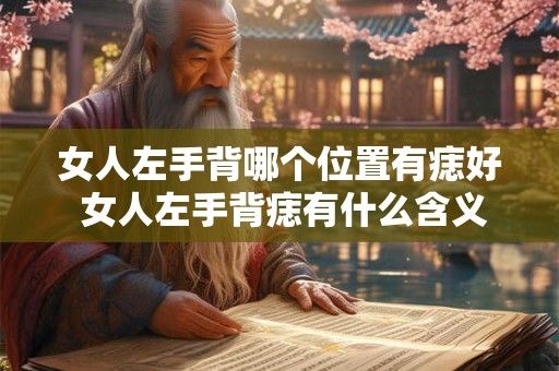 女人左手背哪个位置有痣好 女人左手背痣有什么含义