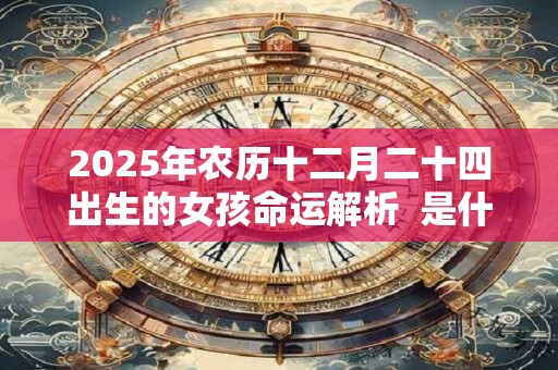 2025年农历十二月二十四出生的女孩命运解析  是什么星座
