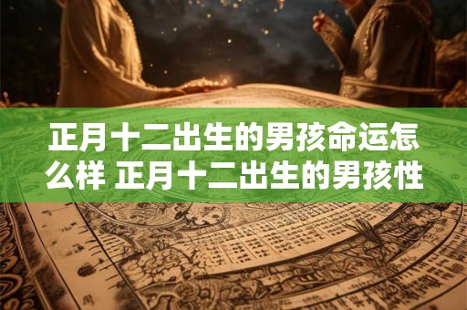 正月十二出生的男孩命运怎么样 正月十二出生的男孩性格