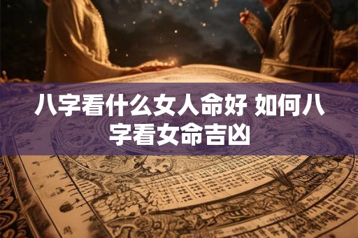 八字看什么女人命好 如何八字看女命吉凶