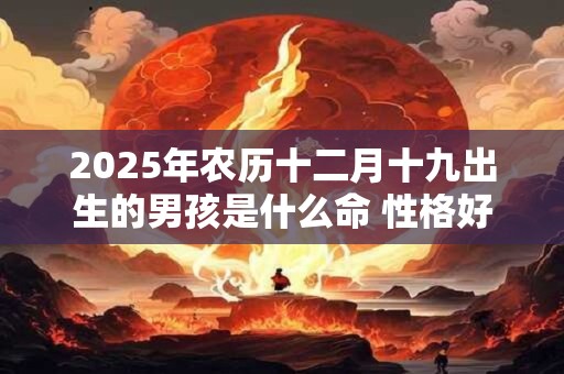 2025年农历十二月十九出生的男孩是什么命 性格好不好