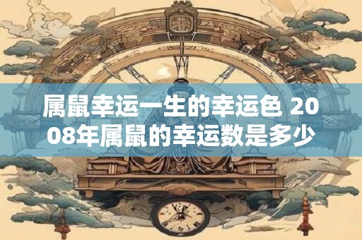 属鼠幸运一生的幸运色 2008年属鼠的幸运数是多少