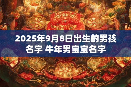 2025年9月8日出生的男孩名字 牛年男宝宝名字