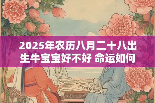 2025年农历八月二十八出生牛宝宝好不好 命运如何