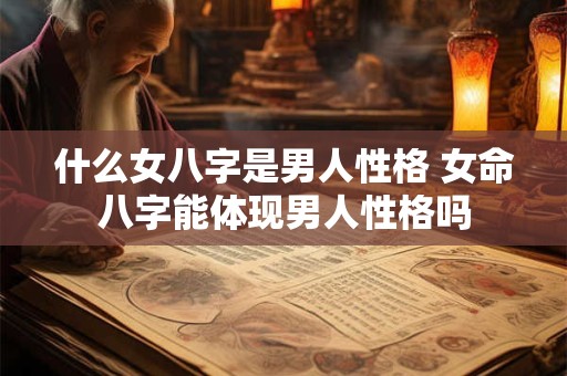 什么女八字是男人性格 女命八字能体现男人性格吗