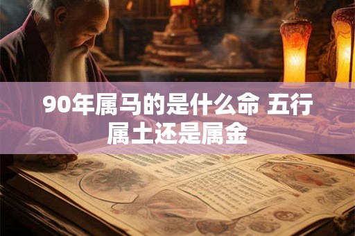 90年属马的是什么命 五行属土还是属金