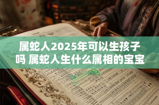 属蛇人2025年可以生孩子吗 属蛇人生什么属相的宝宝最好