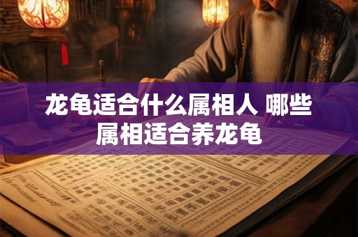 龙龟适合什么属相人 哪些属相适合养龙龟