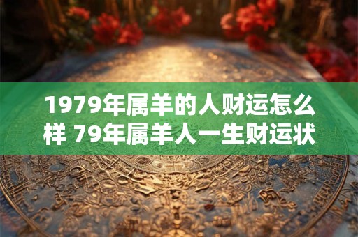 1979年属羊的人财运怎么样 79年属羊人一生财运状况