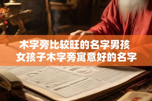 木字旁比较旺的名字男孩 女孩子木字旁寓意好的名字