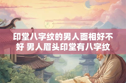 印堂八字纹的男人面相好不好 男人眉头印堂有八字纹是好事吗