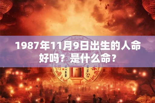 1987年11月9日出生的人命好吗？是什么命？